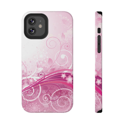 Pink Flowers Tough iPhone Case