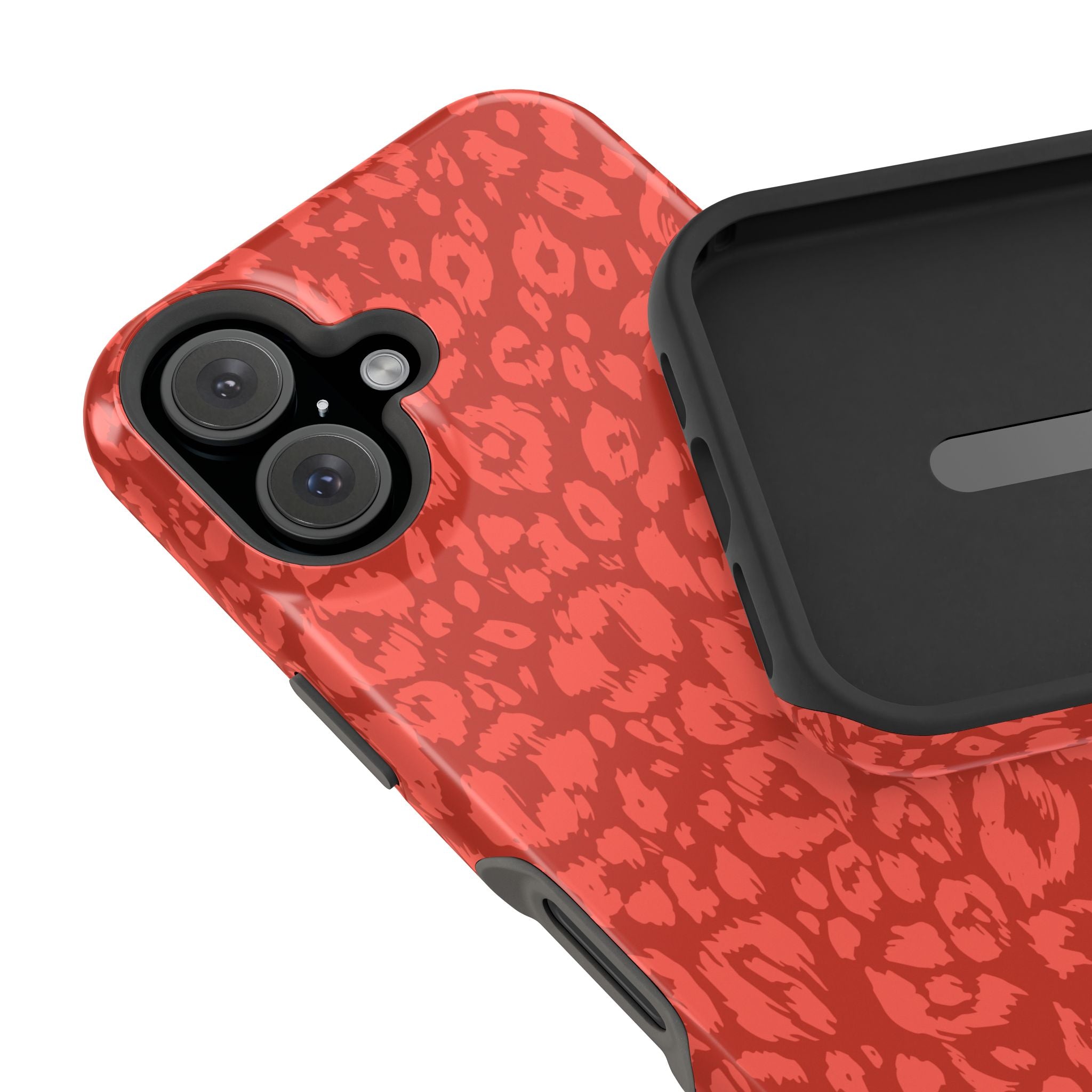 Red Leopard Tough iPhone Case