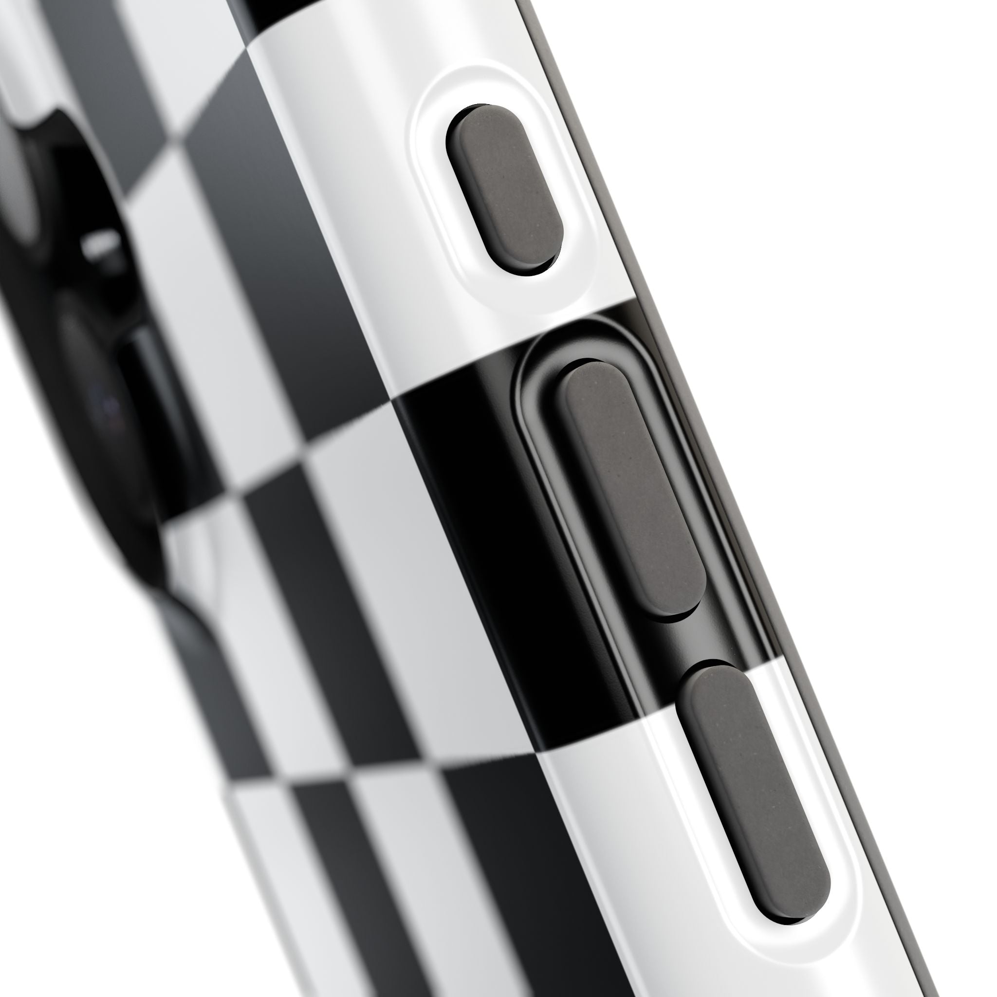 Black Grid Tough iPhone Case