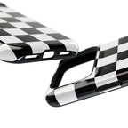 Black Grid Tough iPhone Case
