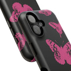 Pink Butterflies Tough iPhone Case