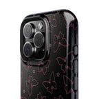 Midnight Flutter Tough iPhone Case