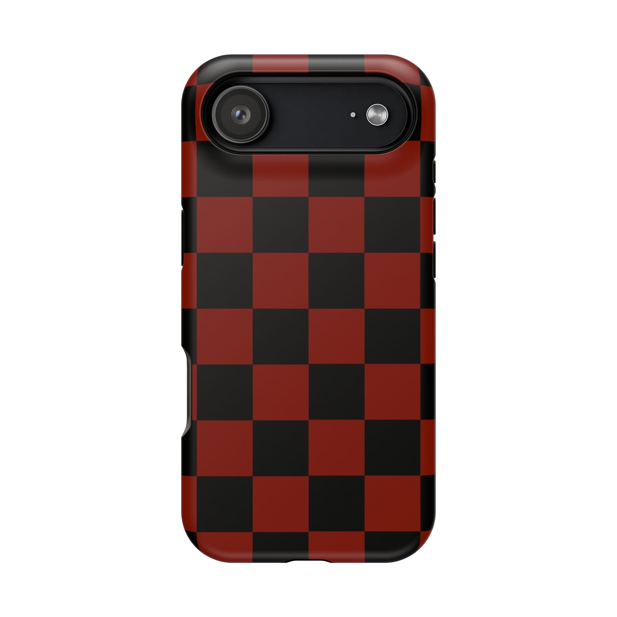 Red Grid Tough iPhone Case
