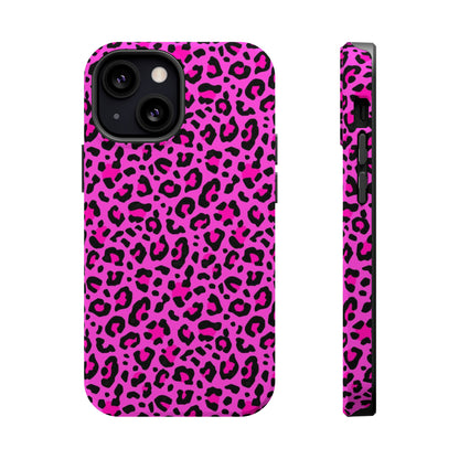 Pink Leopard MagSafe Tough iPhone Case