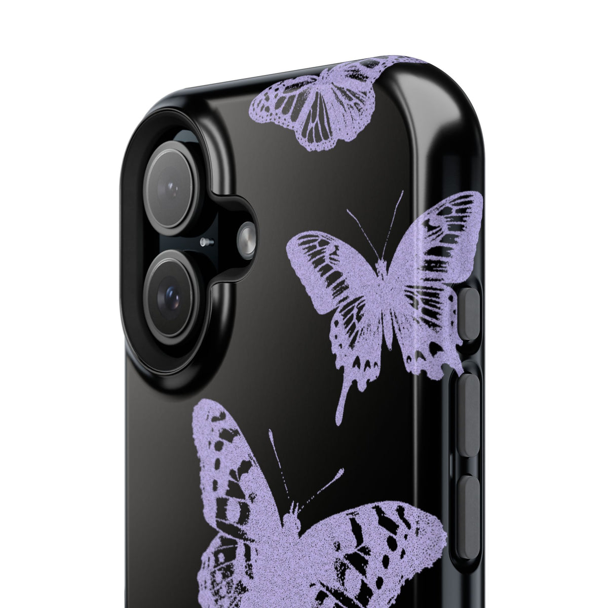 Purple Butterflies Tough iPhone Case