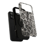 Grey Leopard Tough iPhone Case