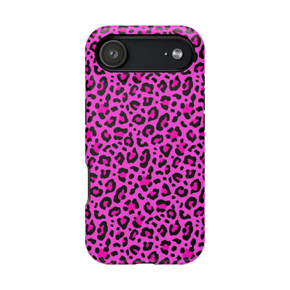 Pink Leopard MagSafe Tough iPhone Case