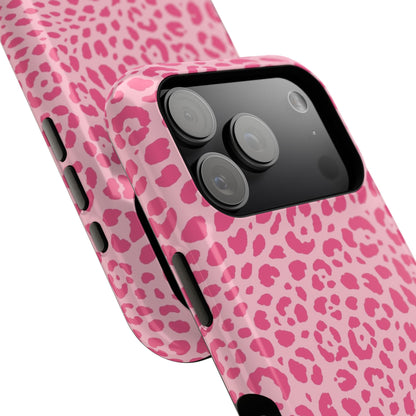 Light Pink Leopard MagSafe Tough iPhone Case