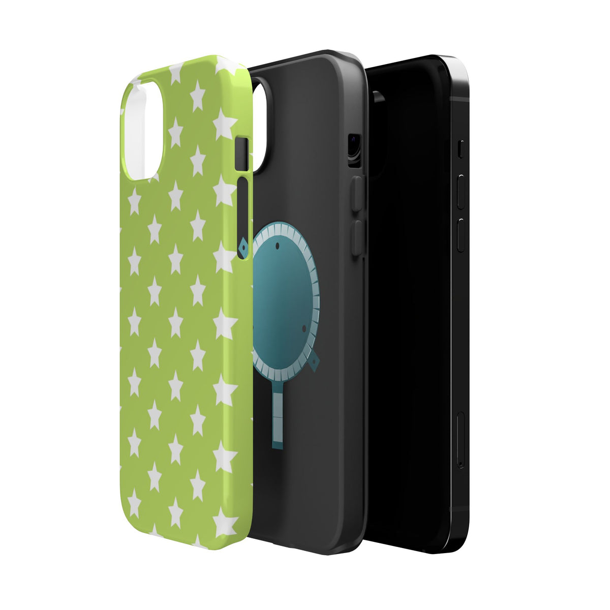 Green Stars MagSafe Tough iPhone Case