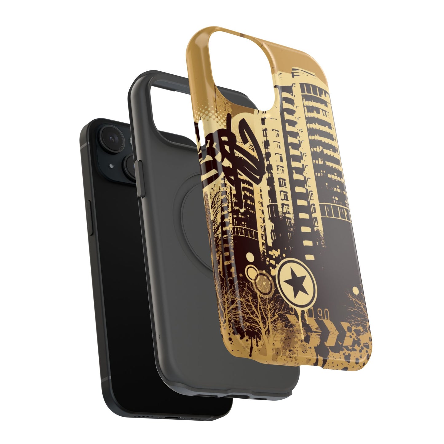 Brown City Tough iPhone Case