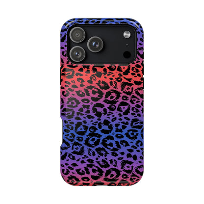 Leopard Gradient MagSafe Tough iPhone Case