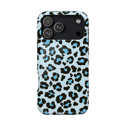 Blue Leopard MagSafe Tough iPhone Case