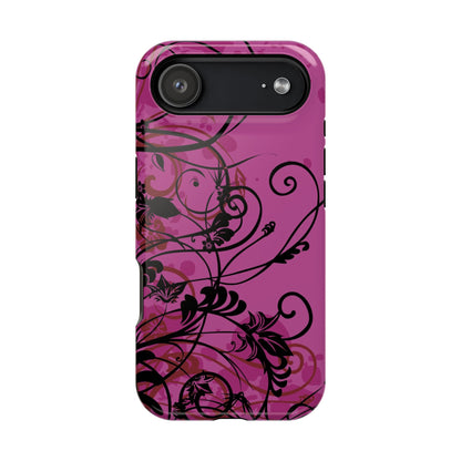 Midnight Petals Tough iPhone Case