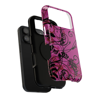 Midnight Petals Tough iPhone Case