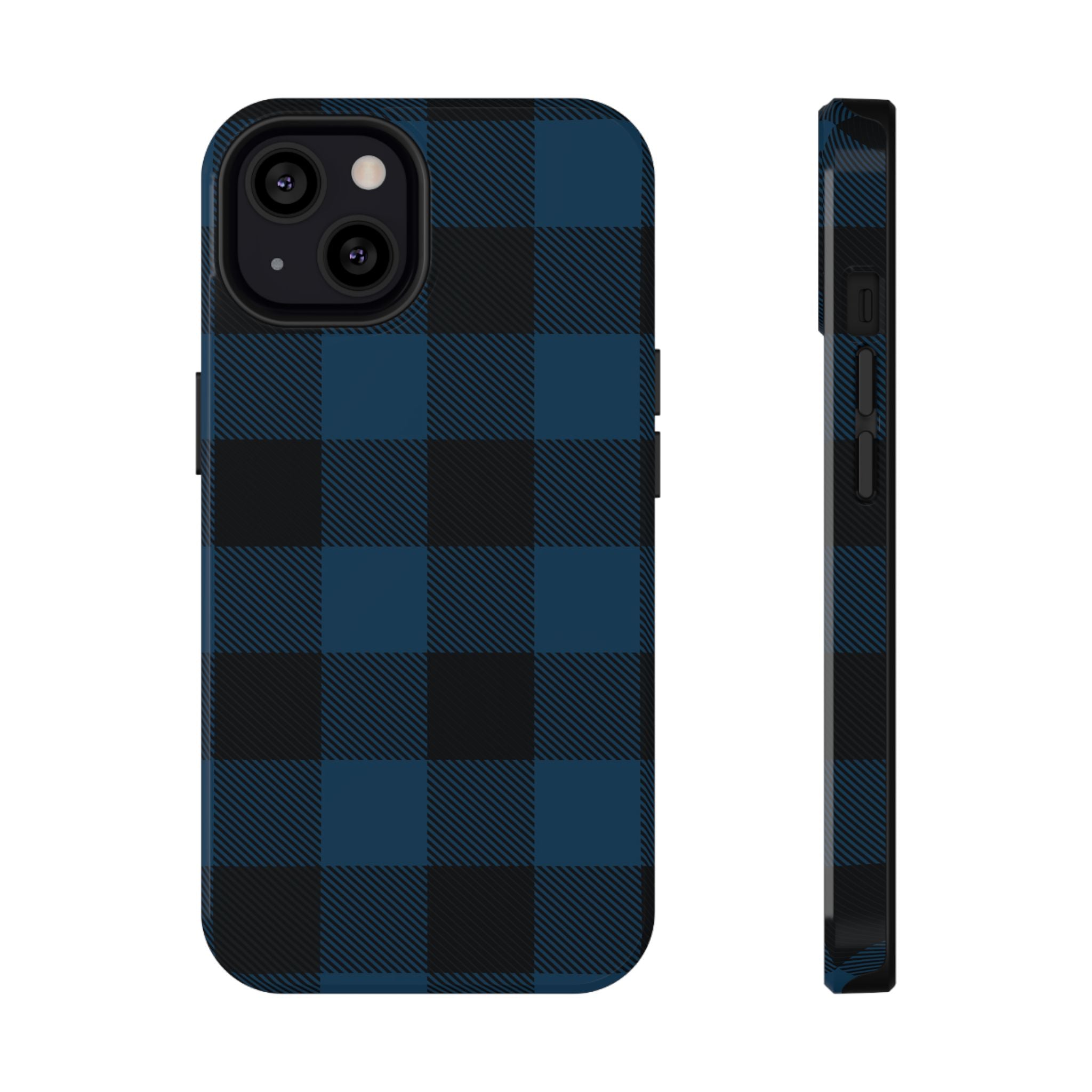 Blue Flannel Tough iPhone Case