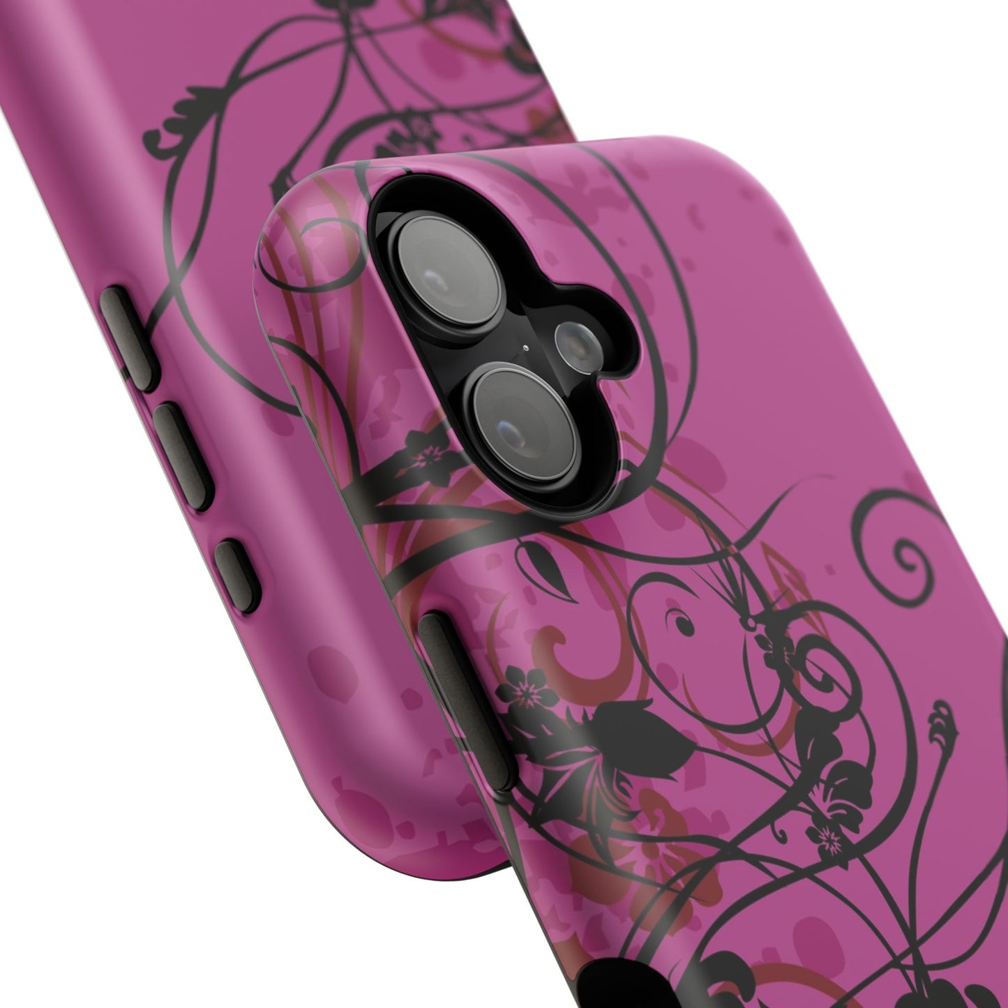 Midnight Petals Tough iPhone Case