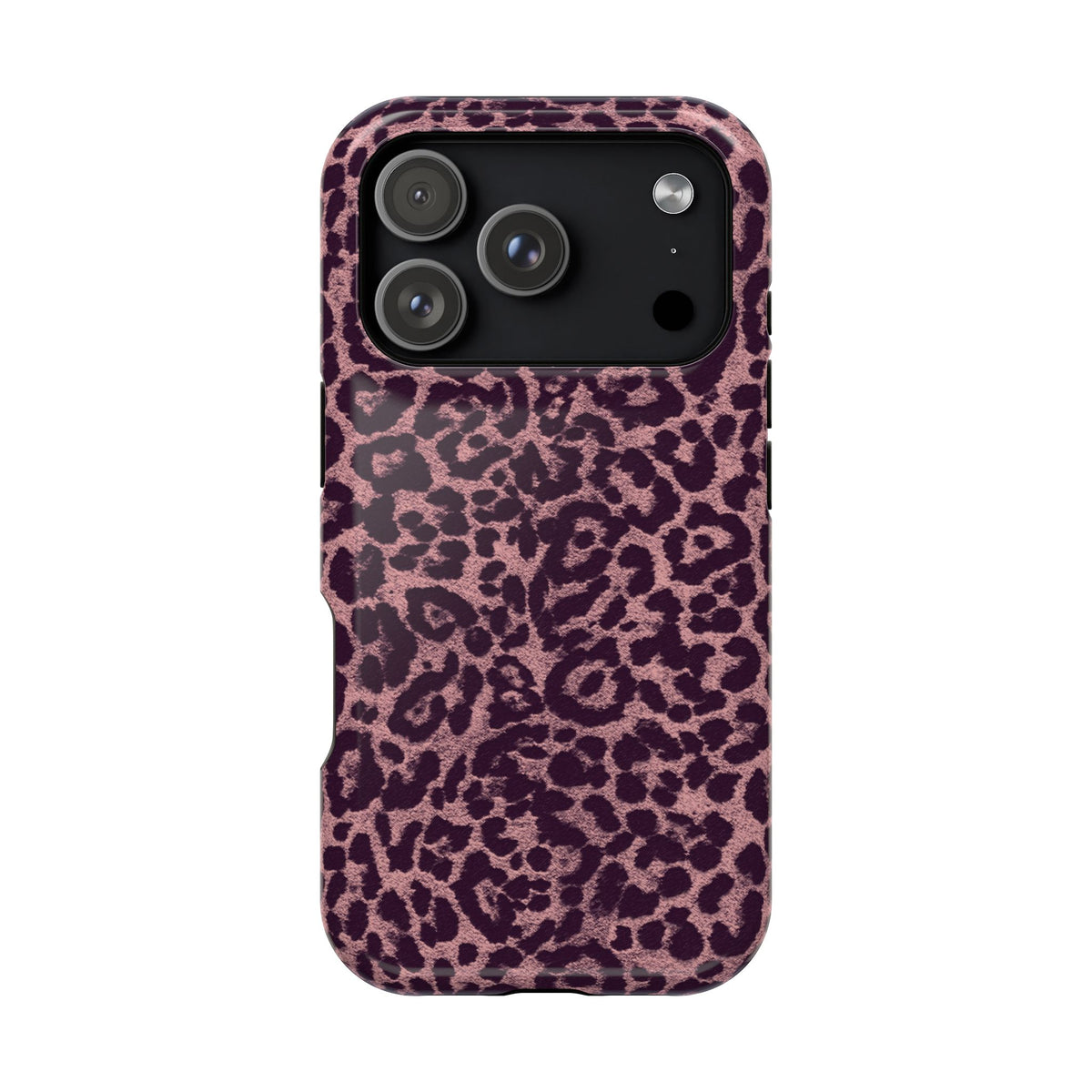Purple Leopard MagSafe Tough iPhone Case