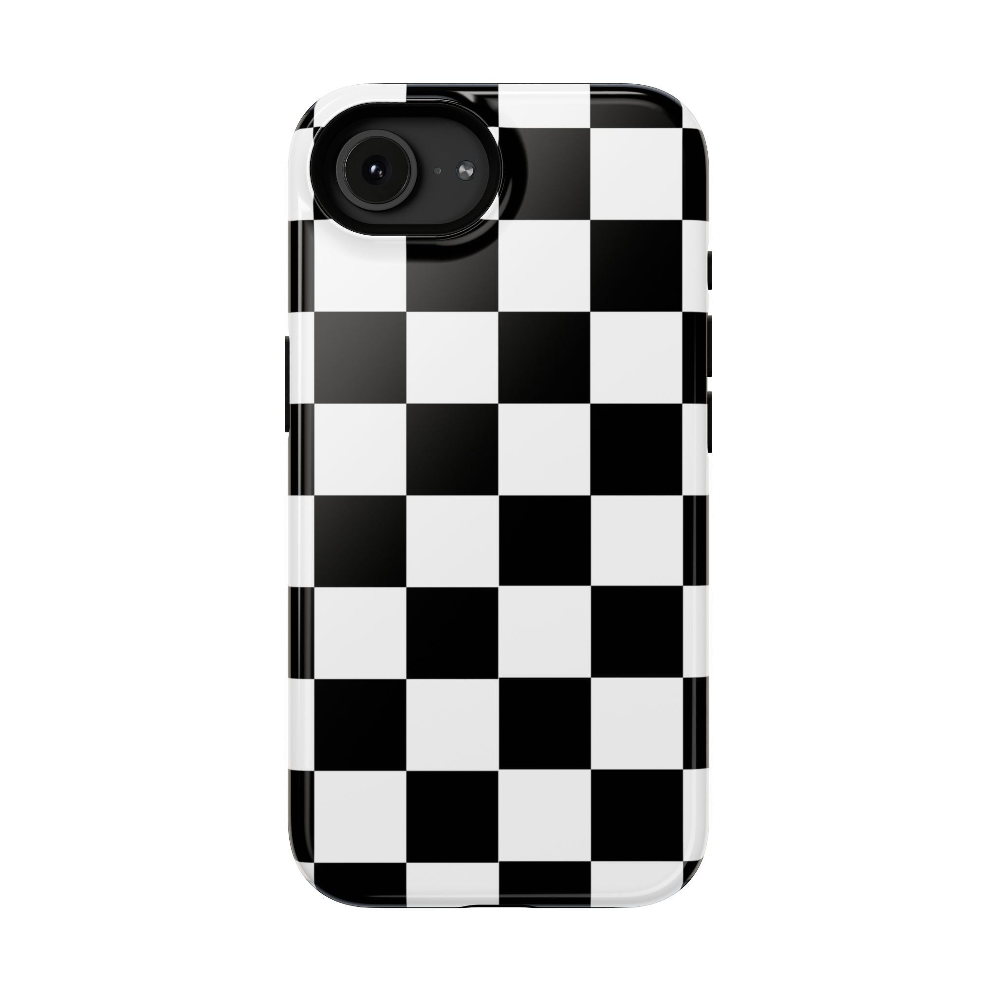 Black Grid Tough iPhone Case