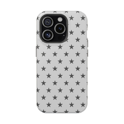 Grey Stars MagSafe Tough iPhone Case