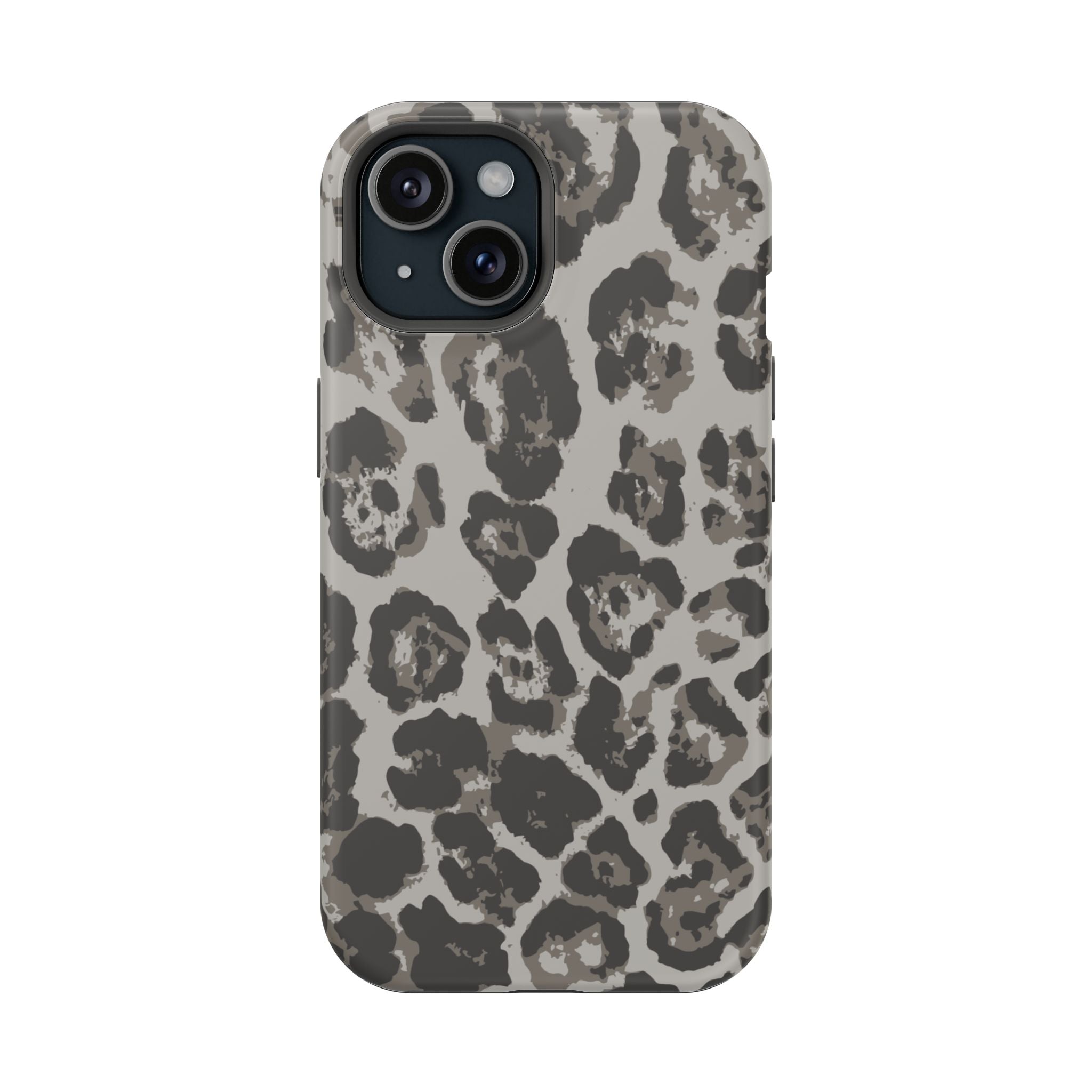 Grey Leopard Tough iPhone Case