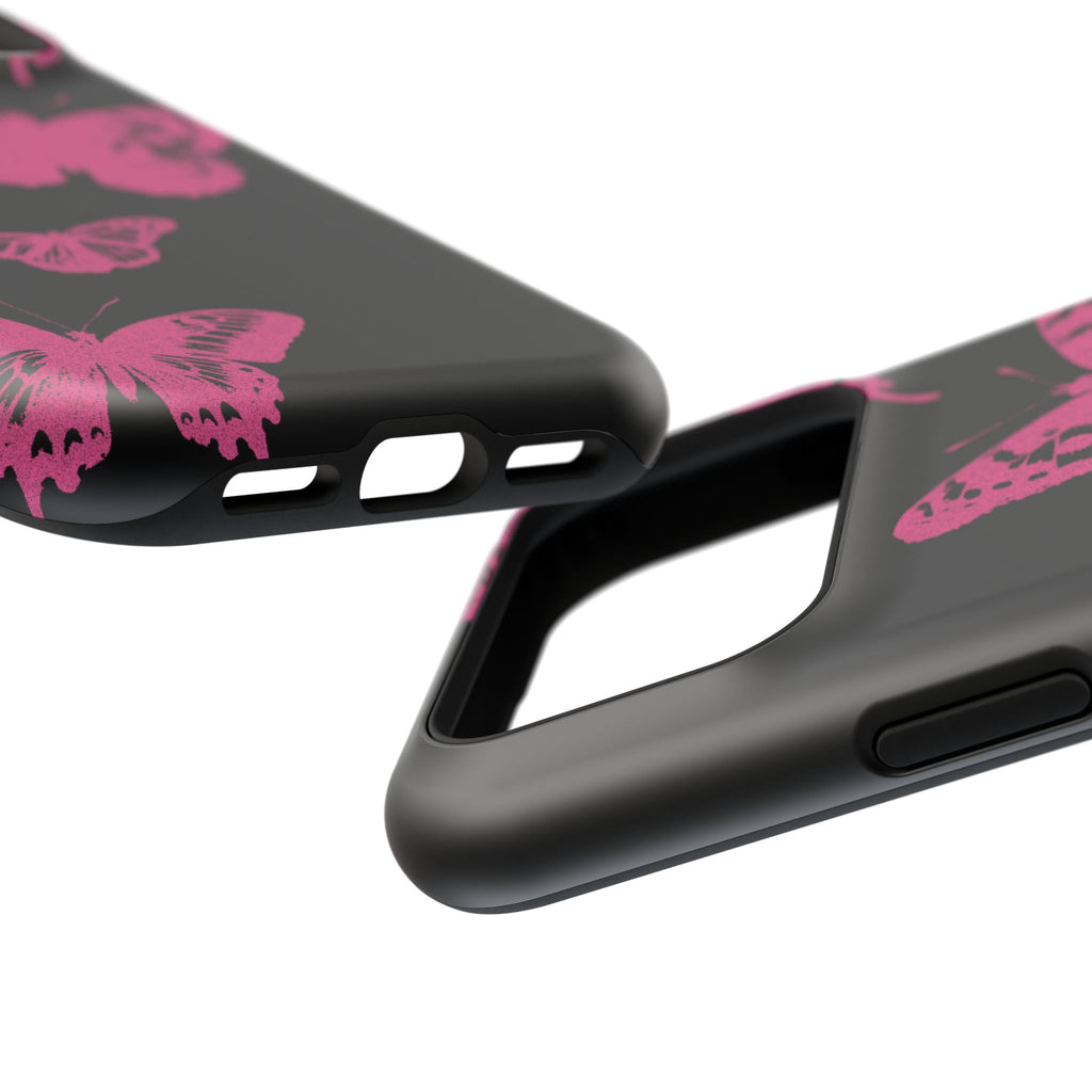 Pink Butterflies Tough iPhone Case