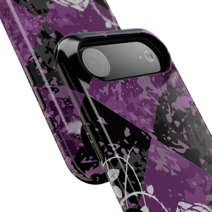 Checkered Rose Tough iPhone Case