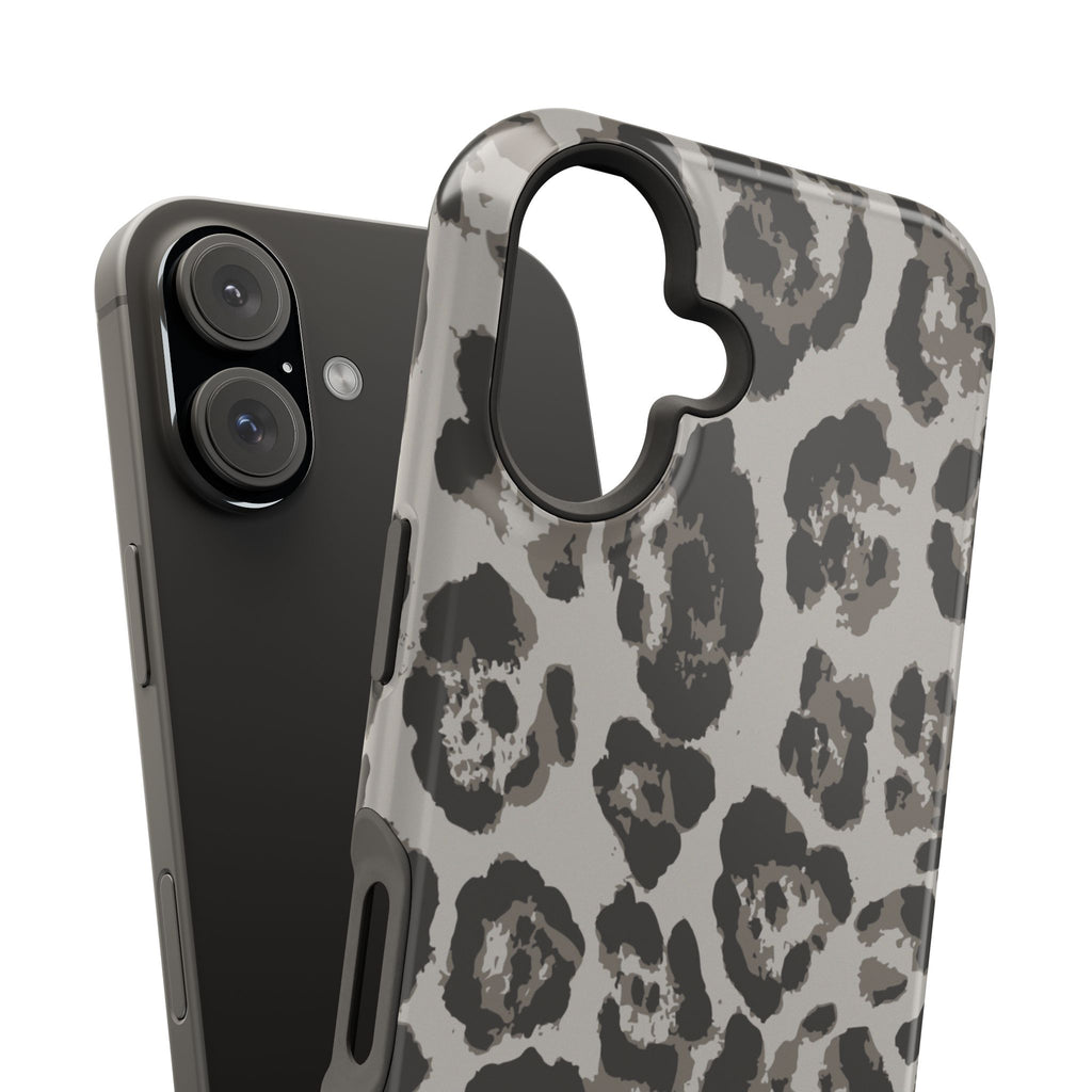 Grey Leopard Tough iPhone Case