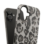 Grey Leopard Tough iPhone Case