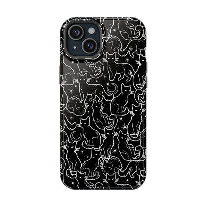 Black Cats MagSafe Tough iPhone Case