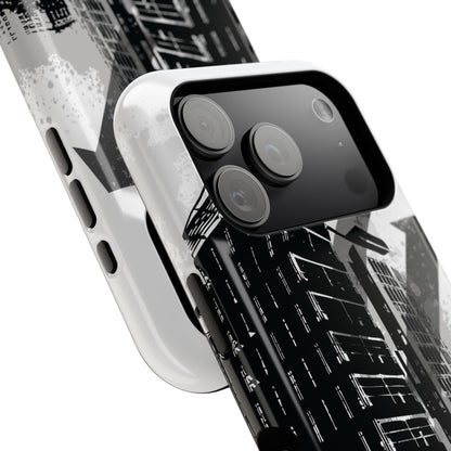 Monochrome City Tough iPhone Case