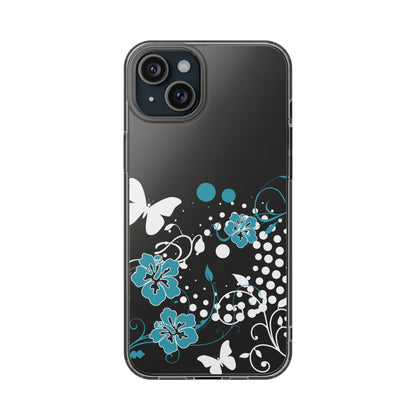 Ocean Bloom Clear Phone Case