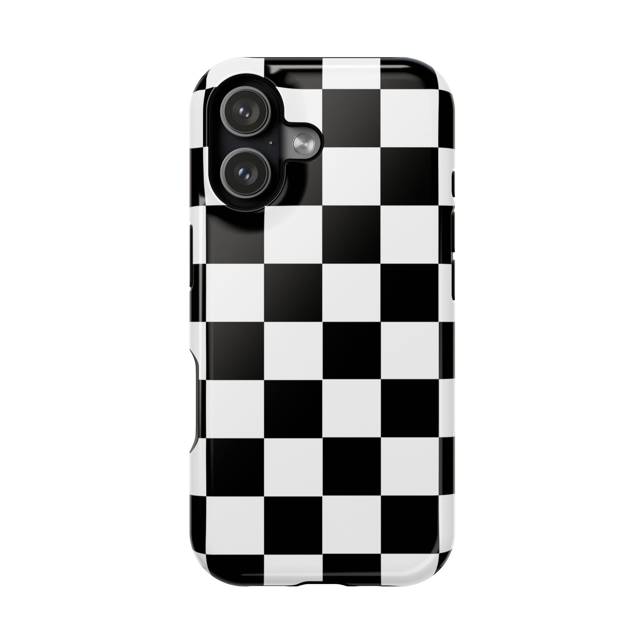 Black Grid Tough iPhone Case