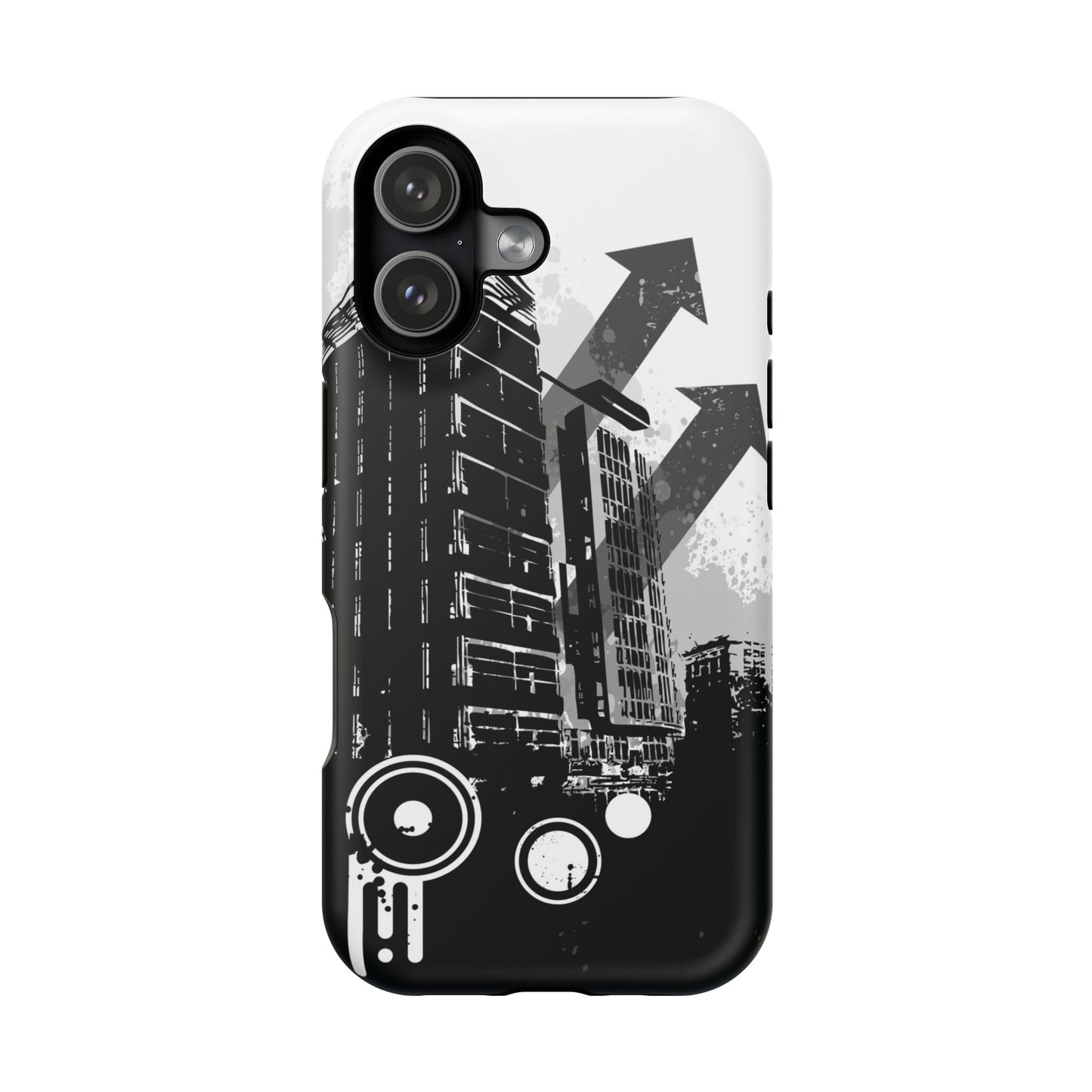 Monochrome City Tough iPhone Case