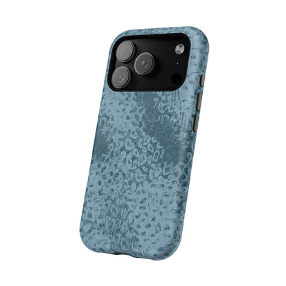 Blue Leopard MagSafe Tough iPhone Case