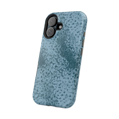 Blue Leopard MagSafe Tough iPhone Case