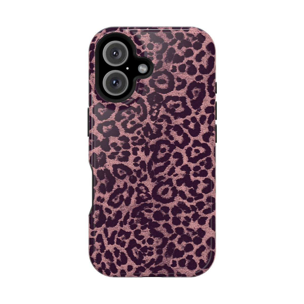 Purple Leopard MagSafe Tough iPhone Case