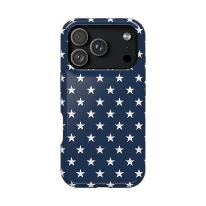 Deep Blue Stars MagSafe Tough iPhone Case