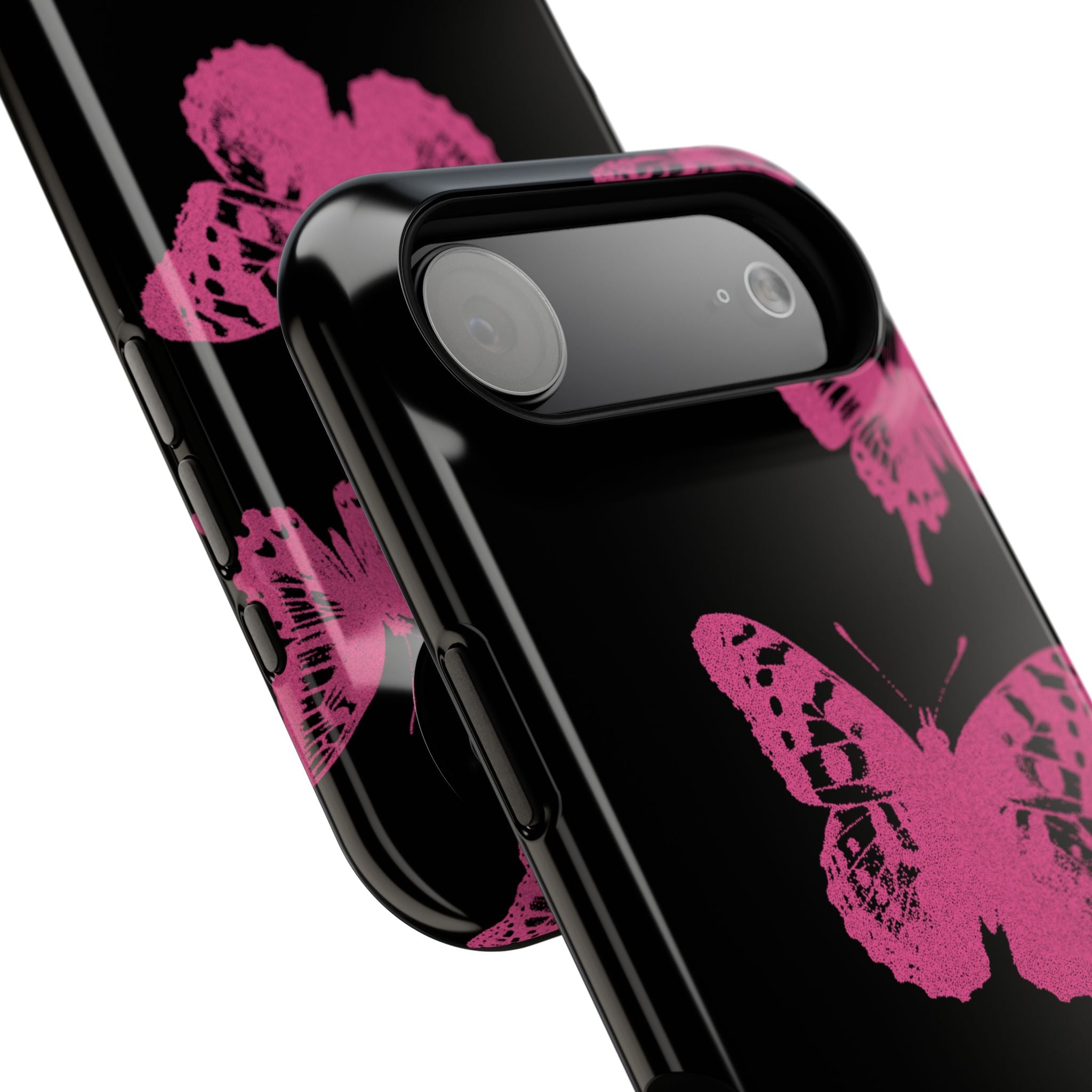 Pink Butterflies Tough iPhone Case