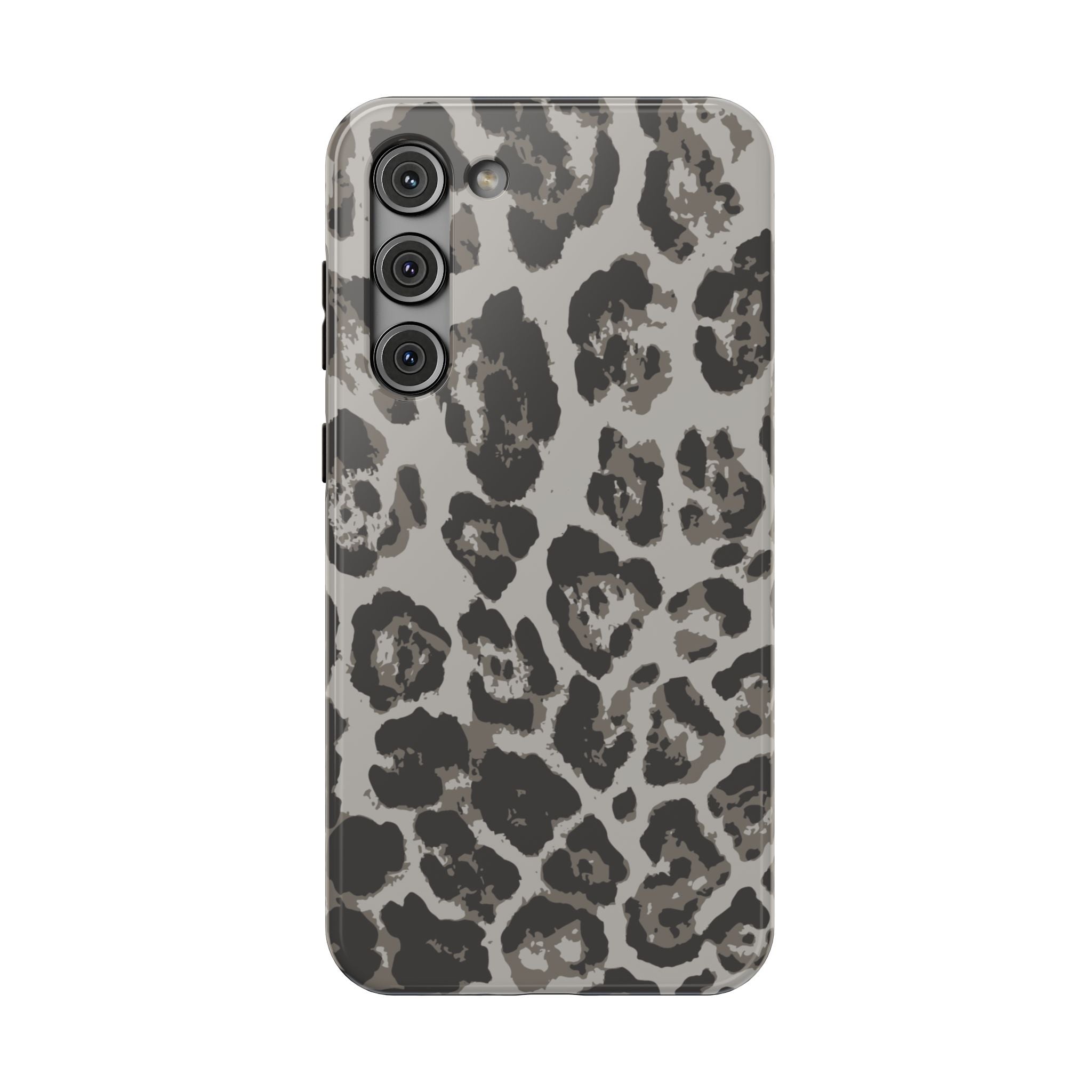 Grey Leopard Tough Samsung Case