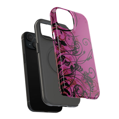 Midnight Petals Tough iPhone Case