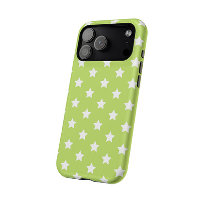 Green Stars MagSafe Tough iPhone Case