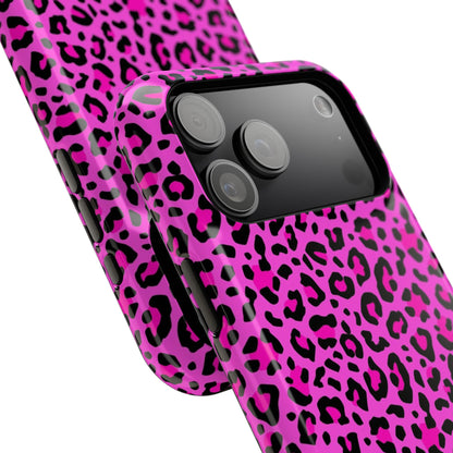 Pink Leopard MagSafe Tough iPhone Case