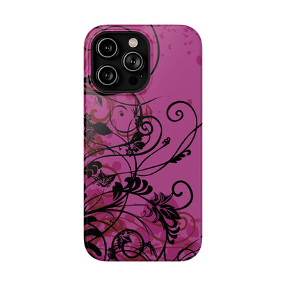 Midnight Petals Tough iPhone Case