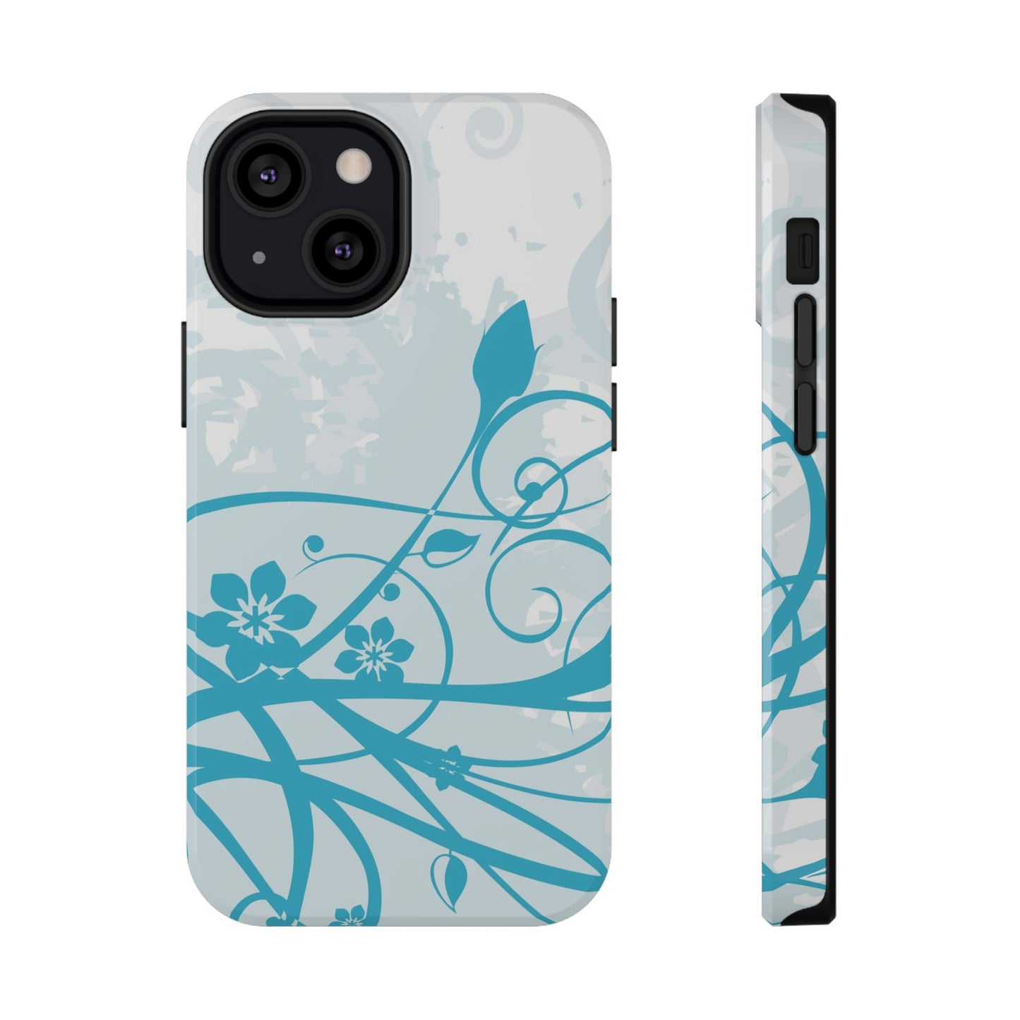 Blue Bloom Tough iPhone Case