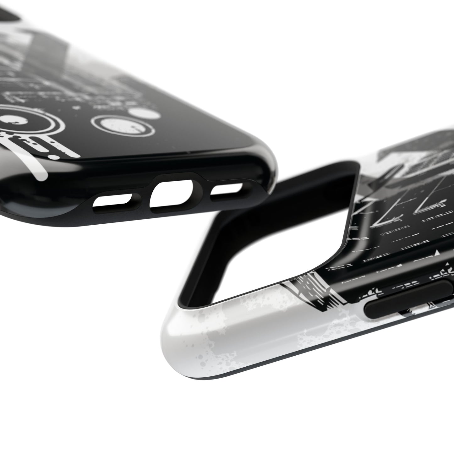 Monochrome City Tough iPhone Case