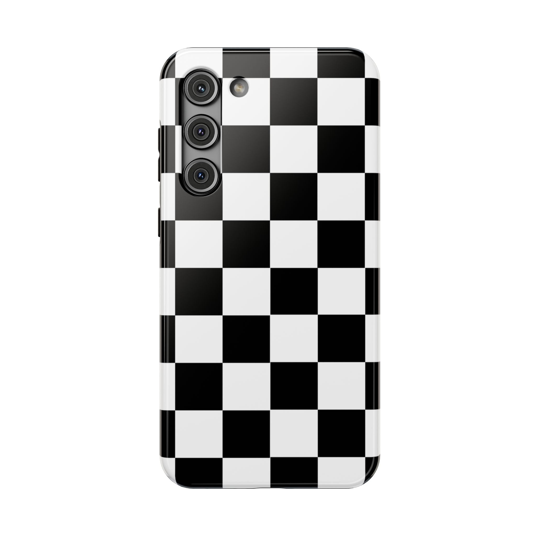Black Grid Tough Samsung Case