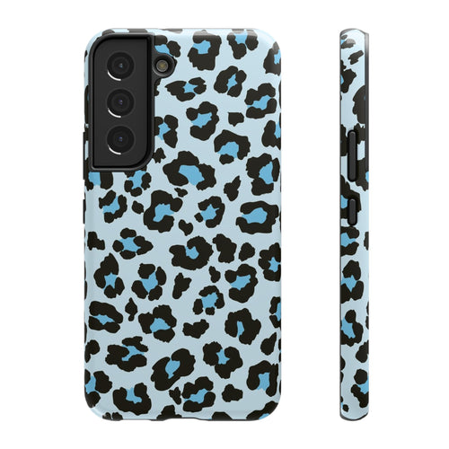 Blue Leopard Tough Samsung Case