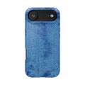 Blue Denim Tough iPhone Case