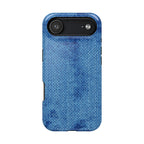Blue Denim Tough iPhone Case