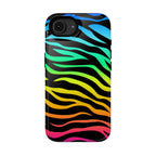 Neon Stripes Tough iPhone Case